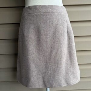 •J. Crew• Light Tan Wool Blend Skirt - Size 12